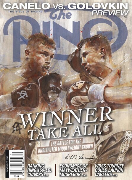 Головкин попал на обложку журнала The Ring