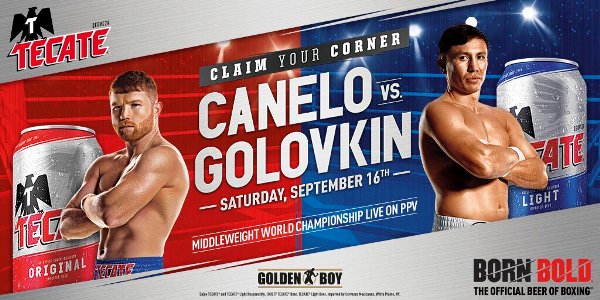 Головкин показал афишу боя с «Канело» от Tecate