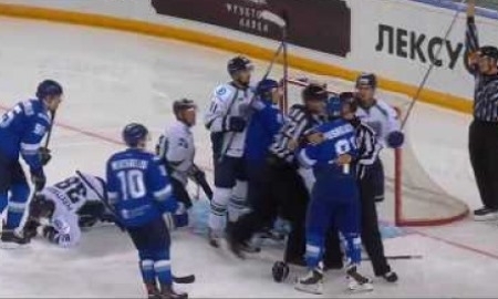 Видеообзор матча Мемориала Виктора Блинова «Барыс» — «Югра» 4:2