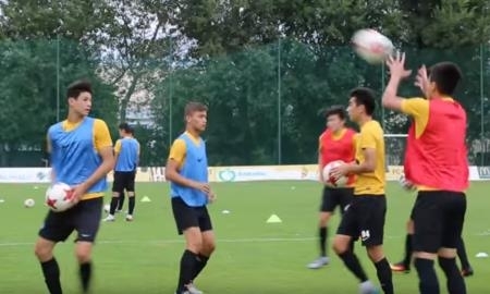 Видео с предыгровой тренировки «Кайрата М»