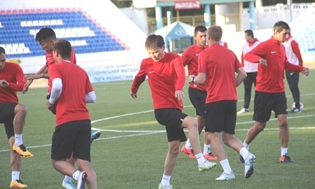 Фоторепортаж с предыгровой тренировки «Кайсара» в Павлодаре