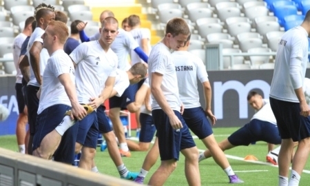 Фоторепортаж предыгровой тренировки «Астаны»