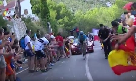 Видео победного для «Астаны» пятого этапа «Вуэльты Испании»