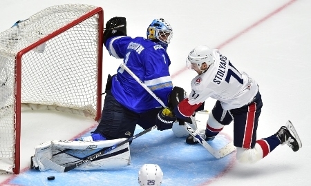 Фото с матча КХЛ «Барыс» — «Торпедо» 4:2