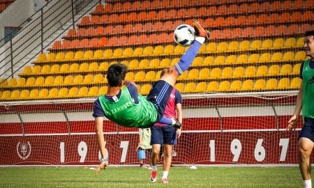 Фоторепортаж с открытой тренировки молодежной сборной Казахстана