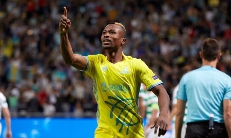 Болельщики «Астаны» признали гол Твумаси в ворота «Селтика» лучшим в августе