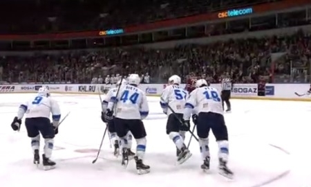 Видеообзор матча КХЛ «Динамо» Рига — «Барыс» 0:6