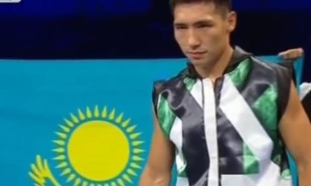 Алимханулы решением судей победил 40-летнего бразильца