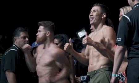 Головкин показал видео с церемонии взвешивания боя с «Канело»