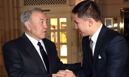 Назарбаев поздравил Головкина с защитой титулов чемпиона мира