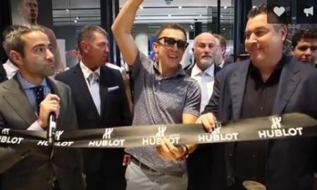 Головкин принял участие в открытии бутика Hublot в Лас-Вегасе