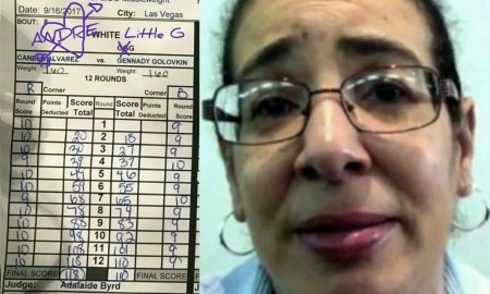 Как выглядела бы судейская карточка боя Уорд — Головкин от Аделаиды Берд