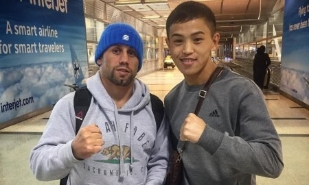 Харсан встретил известного бойца UFC в аэропорту Хьюстона