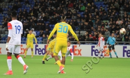 Статистика матча Лиги Европы «Астана» — «Славия» 1:1