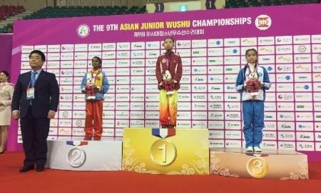Юная казахстанка завоевала «бронзу» чемпионата Азии по ушу в Южной Корее