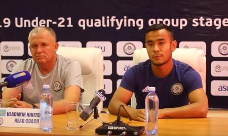 Видео предматчевой пресс-конференции игры отбора к ЕВРО-2019 Казахстан U-21 — Черногория U-21