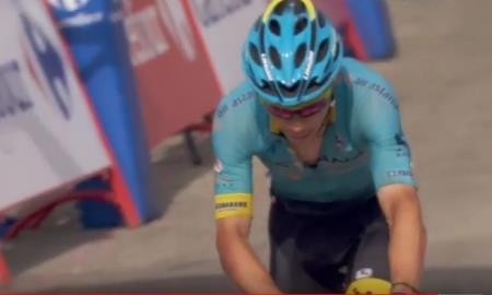 Видео «серебряного» для «Астаны» 14-го этапа «Вуэльты Испании»