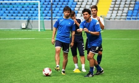 «Окжетпес» провел тренировку на «Астана Арене»