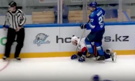 Сразу два игрока «Барыса» стали героями очередного ТОП-10 силовых приемов КХЛ