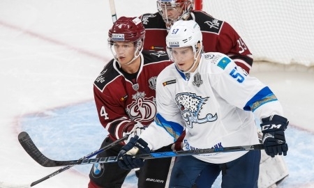 Фоторепортаж матча КХЛ «Динамо» Рига — «Барыс» 0:6