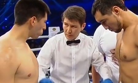 Как Ербосынулы избивал аргентинца, пока его угол не выкинул полотенце