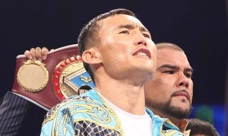 Фоторепортаж с титульного боя Ислам — Кук в Астане