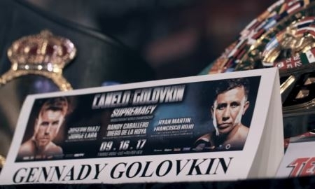 Головкин показал видео с финальной пресс-конференции боя с «Канело»