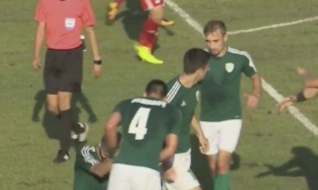 Видео гола Сикимича матча Премьер-Лиги «Атырау» — «Актобе»