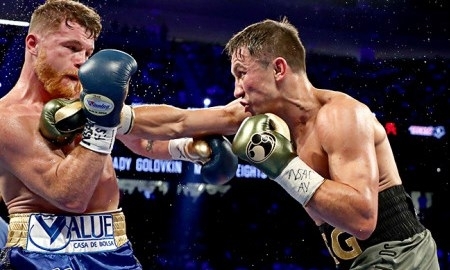 Фоторепортаж с боя Геннадий Головкин — Сауль Альварес