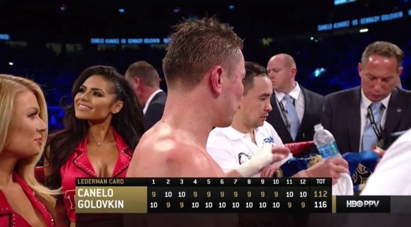 Неофициальный судья HBO отдал Головкину победу над Альваресом
