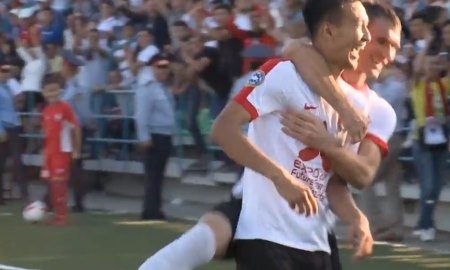 Видео гола Жангылышбая матча Премьер-Лиги «Кайсар» — «Астана»