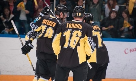 Фоторепортаж с матча ВХЛ «Сарыарка» — «Сокол» 4:3