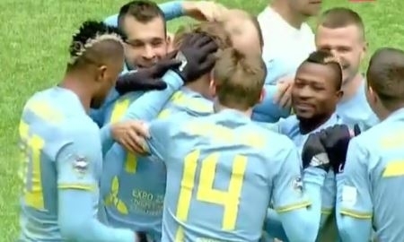 Видео гола Постникова матча Премьер-Лиги «Астана» — «Тараз»