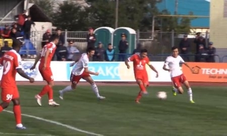 Видео гола Байжанова матча Премьер-Лиги «Актобе» — «Кайсар»