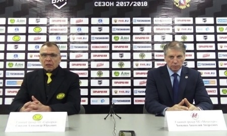 Видео послематчевой пресс-конференции игры ВХЛ «Сарыарка» — «Металлург» 3:0