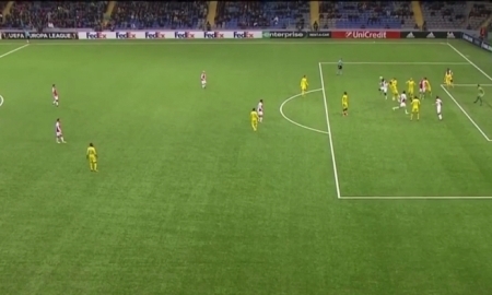 Видео гола Нгадеу-Нгаджуи матча Лиги Европы «Астана» — «Славия»