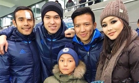 Мажитов и Калмуратов посетили матч Казахстан — Армения