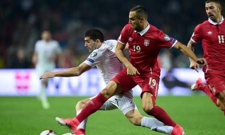 Двалишвили сыграл против сборной Сербии