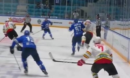 Силовой прием Фрэттина в матче с «Куньлунем РС» стал одним из лучших на прошедшей неделе в КХЛ