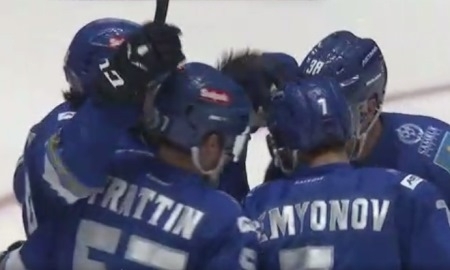 Видео шайб матча КХЛ «Барыс» — «Адмирал» 4:3