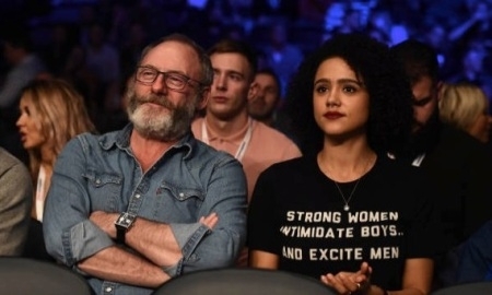 Актеры «Игры престолов» посетили бой Жакиянов — Барнетт