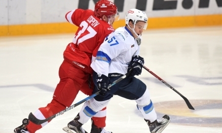 Отчет о матчех КХЛ «Спартак» — «Барыс» 4:3 ОТ