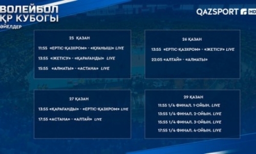 «Qazsport» покажет в прямом эфире Кубок Казахстана-2017