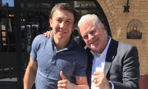 Головкин встретился с известным комментатором в Далласе