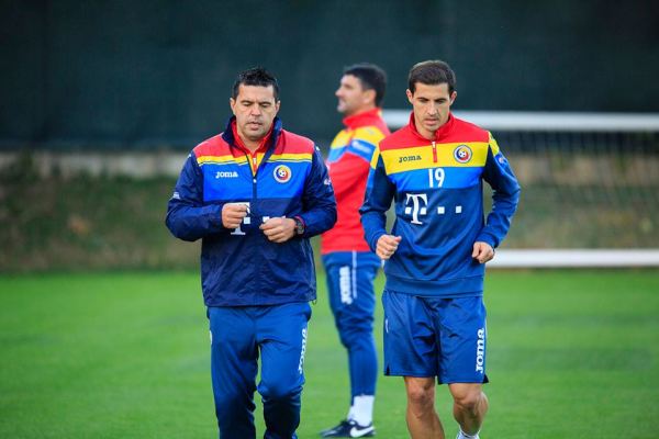 Сборная Румынии провела тренировку перед матчем с Казахстаном