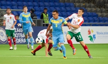 Фоторепортаж с матча отбора молодежного ЕВРО-2019 Казахстан — Болгария 1:1