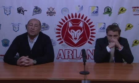 Видео послематчевой пресс-конференции игр чемпионата РК «Арлан» — «Астана» 7:2, 6:1