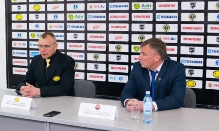 Видео послематчевой пресс-конференции игры ВХЛ «Сарыарка» — «Молот-Прикамье» 5:0