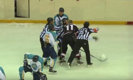 Видео драки матча чемпионата РК «Горняк» — «Алтай-Торпедо» между Гуменюком и Вологодским