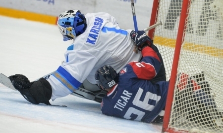 Фото с матча КХЛ «Торпедо» — «Барыс» 3:4 ОТ